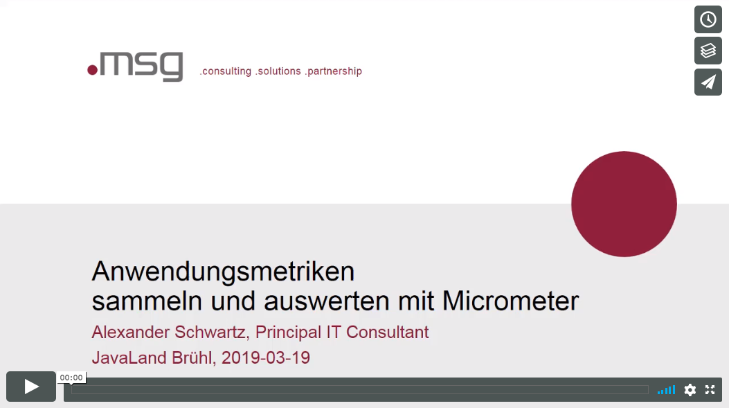 Video recording 'Applikationsmonitoring mit Micrometer'